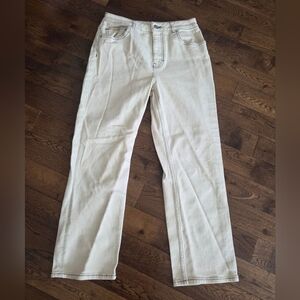 Maje Womens Cream Straight-Leg Jeans Size Fr 40/ US Large